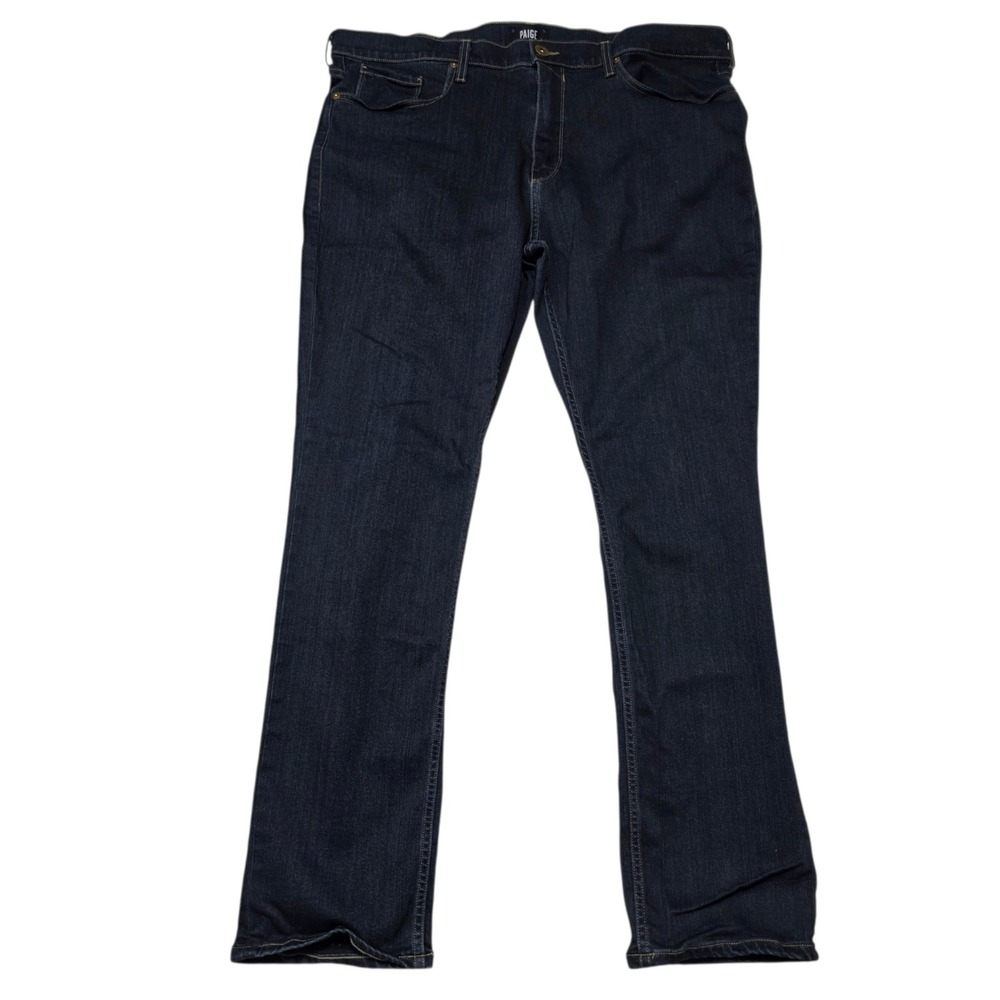 PAIGE Federal Jeans Mens 40 Dark Wash Indigo Slim Straight Stretch Denim